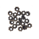 Capuchons de perle en laiton antique de 6 mm 20/pqt
