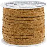 Realeather Suede 1/8" Lace 25yd Toast