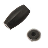 Hairpipe Horn Beads 0.5" Black 100/pk