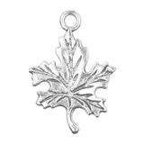Maple Leaf Metal Pendant 23x17mm 5/pk