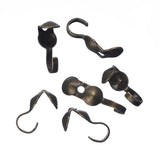 Couvercle à sertir avec boucle Laiton antique 100/pqt