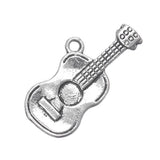Guitar Metal Pendant 25x12mm 5/pk