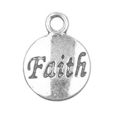 Faith Metal Charm 15x12mm 5/pk