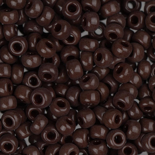 8/0 Miyuki Seed Beads #0409 Opaque Chocolate Brown 22g