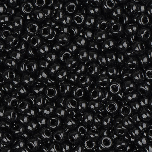 11/0 Perles Miyuki Rocailles #0401 Noir Opaque 22g