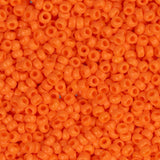 15/0 Miyuki Seed Beads #0406 Opaque Orange 22g
