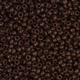 15/0 Miyuki Seed Beads #0409 Opaque Chocolate Brown 22g