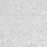 15/0 Miyuki Seed Beads #0402F Opaque Matte Chalk White 22g
