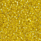 15/0 Perles Miyuki Rocailles #0006 Argent Doublé Jaune 22g