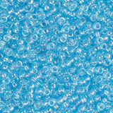 15/0 Miyuki Seed Beads #0260 Transparent Dark Aqua AB 22g
