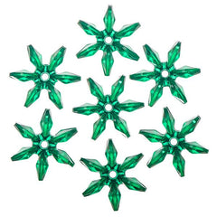 12mm Plastic Sunburst Beads 900/pk - Emerald