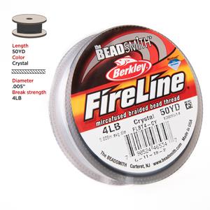 4lb Crystal Fireline Beading Thread 50yd – i-Bead Inc.