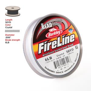 4 Lb OR 6 Lb Fireline Bead Thread, Fireline Beading Thread, 4lb or 6lb  Smoke or Crystal Fireline 5368 5369 6167 6167CR 222F 