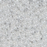 10/0 Perles de rocaille tchèques Opaque Pearl White 500g