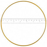 Anneaux métalliques en laiton Dream Catcher de 17,8 cm chacun.