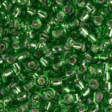 8/0 Perles Miyuki Rocailles #15 Argenté Vert Clair 22g