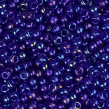 11/0 Czech Seed Beads #34945 Transparent AB Navy 23g
