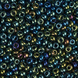 11/0 Perles de rocailles tchèques #35029 Opaque AB Vert 23g