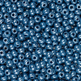 11/0 Perles de Rocailles Tchèques #35036 Lustre Opaque Bleu Foncé 23g