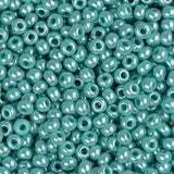 11/0 Czech Seed Beads #35042 Opaque Luster Turquoise 23g