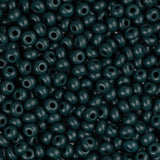 11/0 Czech Seed Beads #35061 Opaque Dark Green 23g