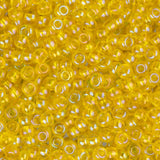 11/0 Perles de Rocailles Tchèques #34948 Transparent AB Jaune 23g