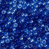 10/0 Czech Seed Beads #091 Tr Blue Sapphire Luster Mix 22g