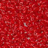 *Czech Superduo Beads Transparent Ruby 22g