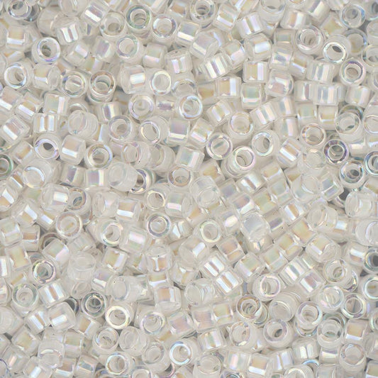 11/0 Delica Bead #0052 Tr Off White AB 5.2g