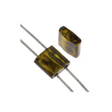 Perles Tila Japonaises 5x5mm Jaune Brun Picasso Jaune 5.2g