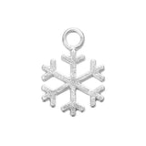 Snowflake Metal Charm 15x12mm 5/pk