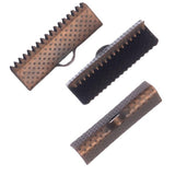 Embouts de Ruban Cuivre Antique 20mm 10/pk