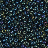 11/0 Perles Miyuki Rocailles #0452 Iris Bleu Métallisé 22g