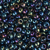 8/0 Miyuki Seed Beads #0455 Metallic Purple Green Iris 22g