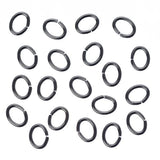 4x5mm Ovale Gunmetal Jump Rings 100/pk