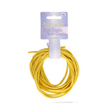 Faux Suede 3mm Lace 5m Yellow