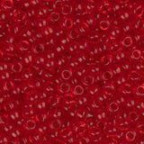 11/0 Miyuki Seed Beads #0140 Transparent Red Orange 22g