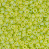 11/0 Miyuki Seed Beads #0143FR Chartreuse AB Matte 22g