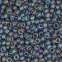 11/0 Miyuki Seed Beads #0152FR Grey AB Matte 22g