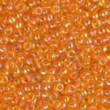 11/0 Perles Miyuki Rocailles #0253 Orange Clair AB 22g