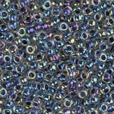 11/0 Perles Miyuki Rocailles #0283 Bleu Foncé Ligné AB 22g