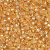 11/0 Miyuki Seed Beads #0552 Light Apricot Silver Lined Alabaster 22g