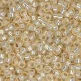11/0 Miyuki Seed Beads #0577 Butter Cream Silver Lined Alabaster 22g