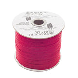 Bobine de 244 m à franges châle plat rouge foncé