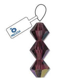 3mm Améthyste AB Preciosa Toupie 5" Brin