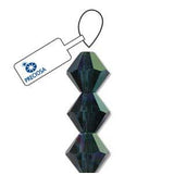 3mm Montana AB Preciosa Toupie 5" Brin