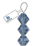 3mm Saphir Clair Preciosa Toupie 5" Brin