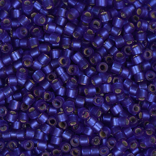Perle Delica 11/0 #0696 Bleu Violet Foncé Semi-Mat 5.2g