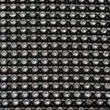 Bande de strass noir en plastique de 2,4 mm au mètre