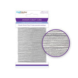 Cordon élastique métallique argenté de 0,8 mm 18 yd